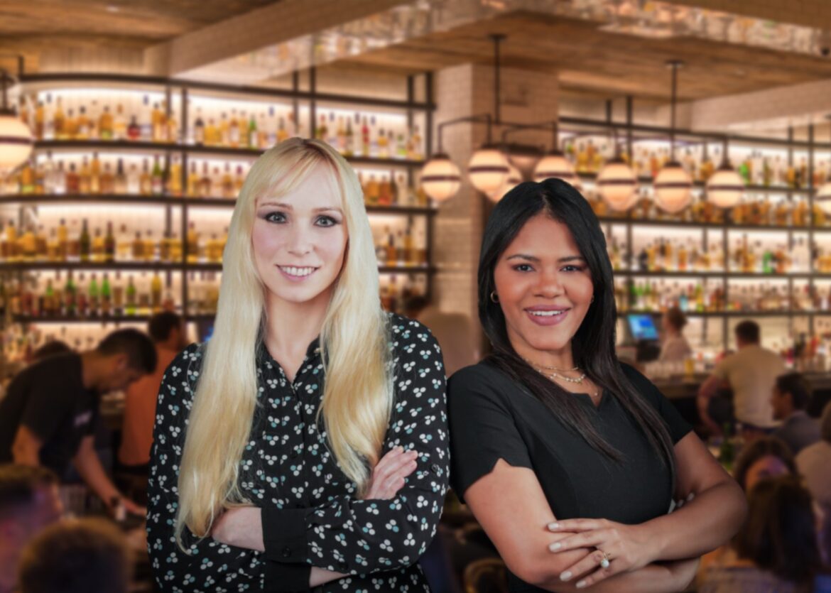 Fiesta presentación socias dominicanas Natalia Khomyshya y Natalia Villanueva