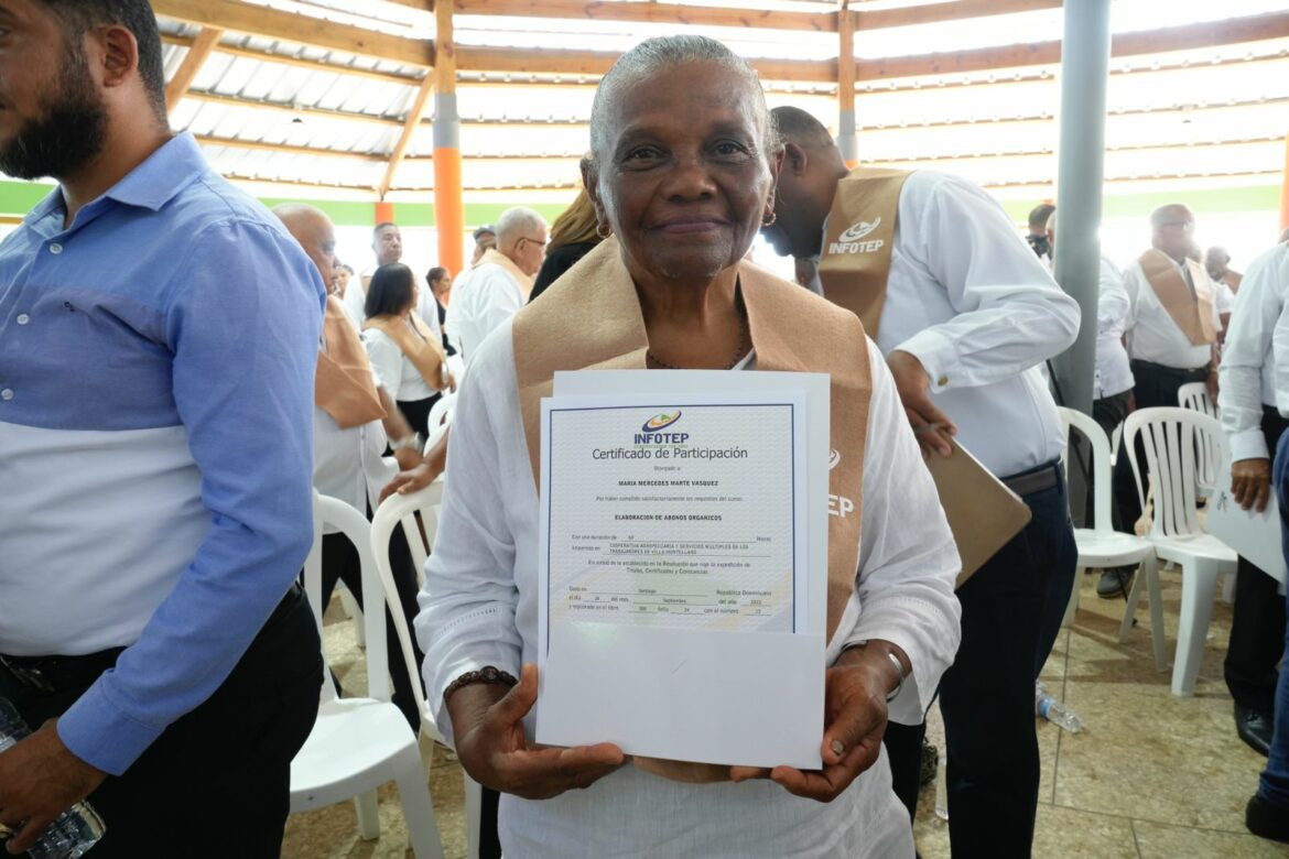 Maria Marte se capacitó en uso de abonos orgánico