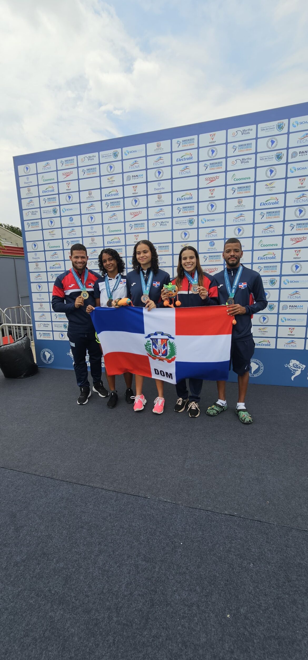Desde la izquierda Frandiel Gómez, Piera Rufino, Aura Reyes, Victoria Garza y Saymol Sánchez. (1)