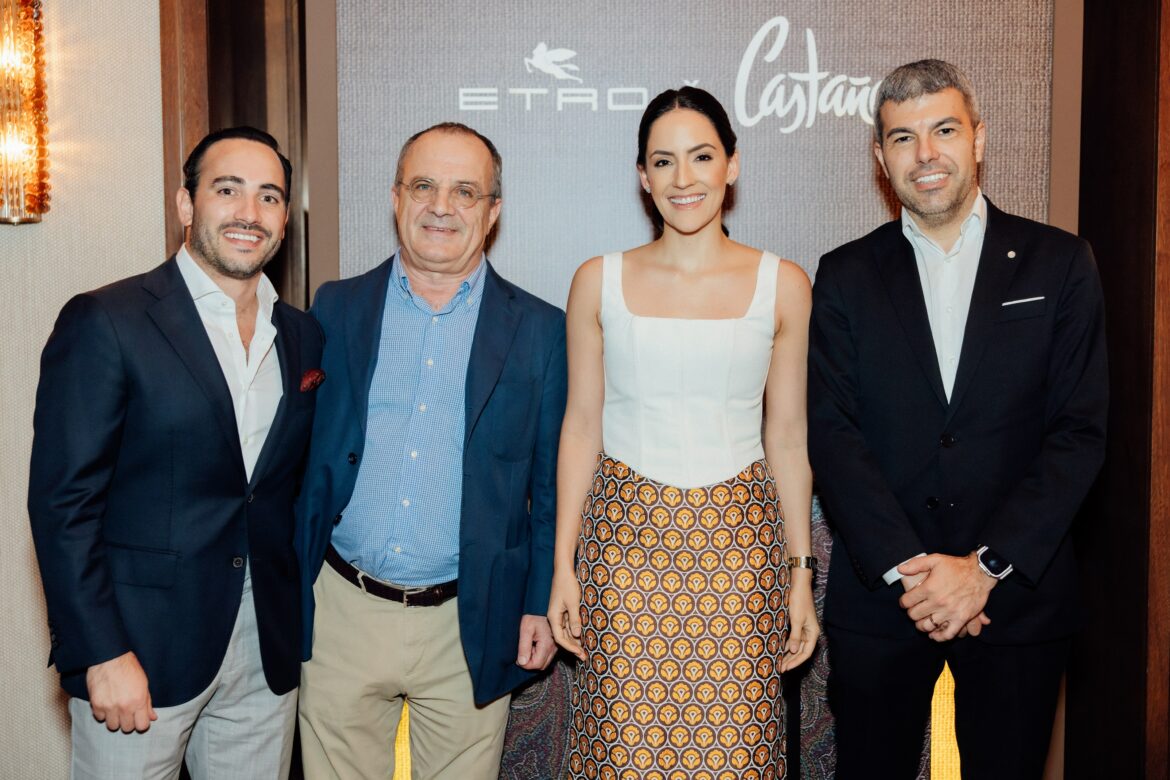 Foto Principal – Jean Pierre Taboada, Antonio Castañer, Marines Planchart y Daniel Vancells (CEO de Castañer)